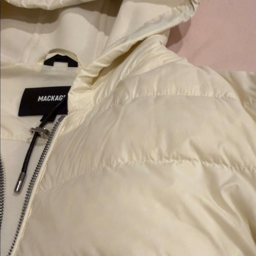 Mackage Off-White Hooded Jacket - Picture 5 of 7